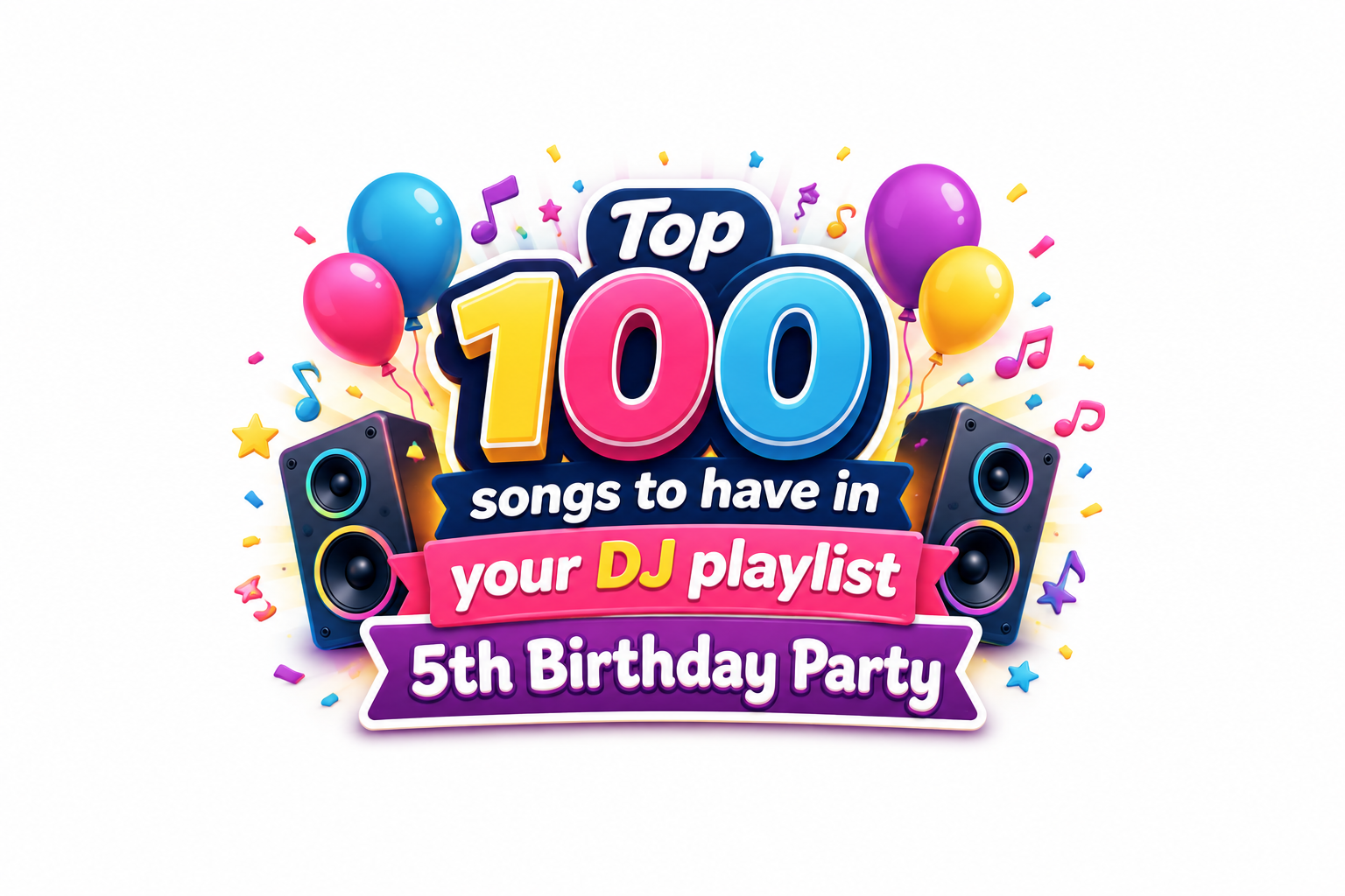 100 Best Songs for a 5th Birthday Party Playlist