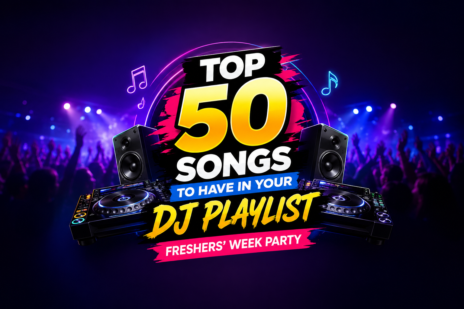 50 Best Songs to Play at a Freshers Week Party