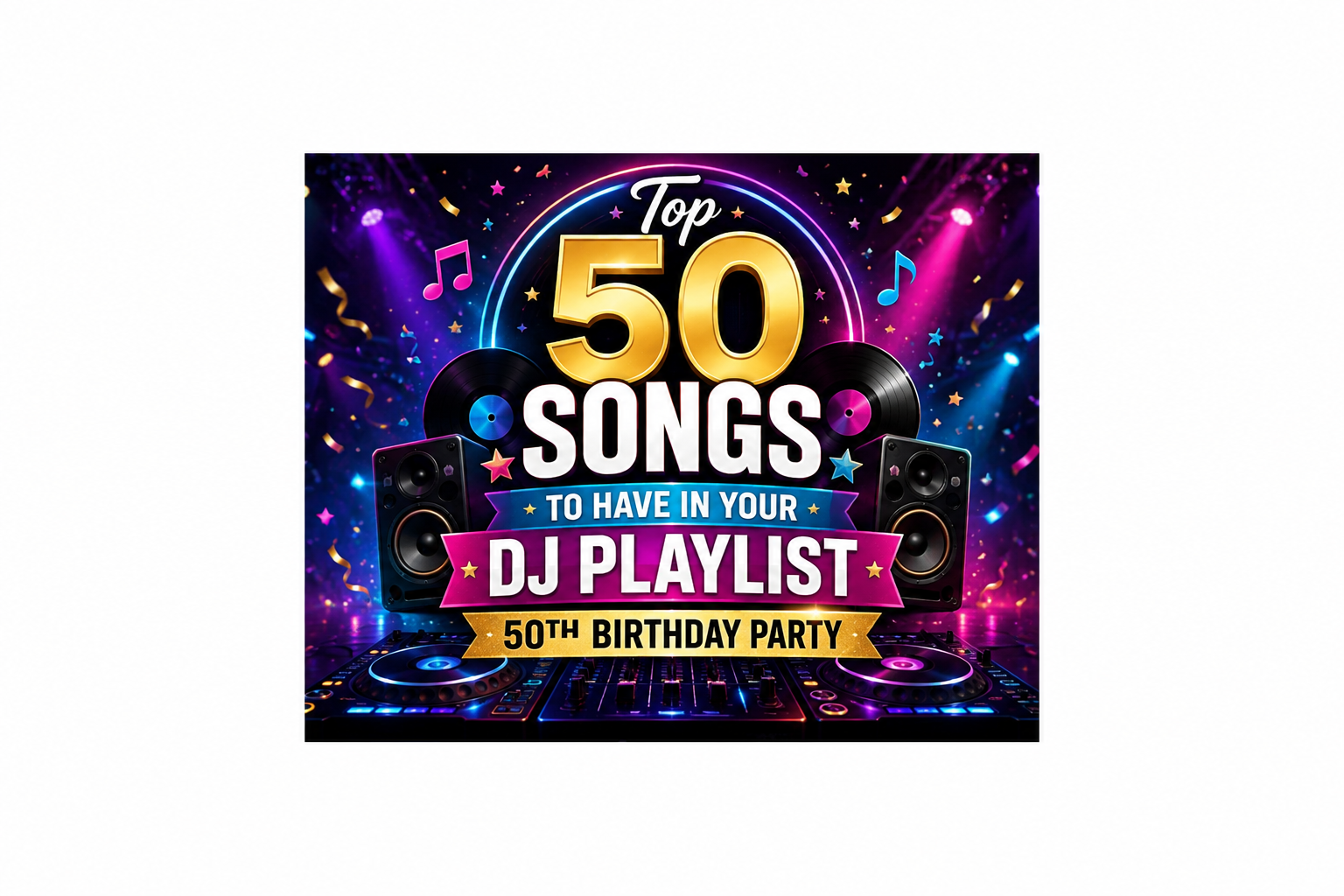 50 Best Songs to Play at a 50th Birthday Party