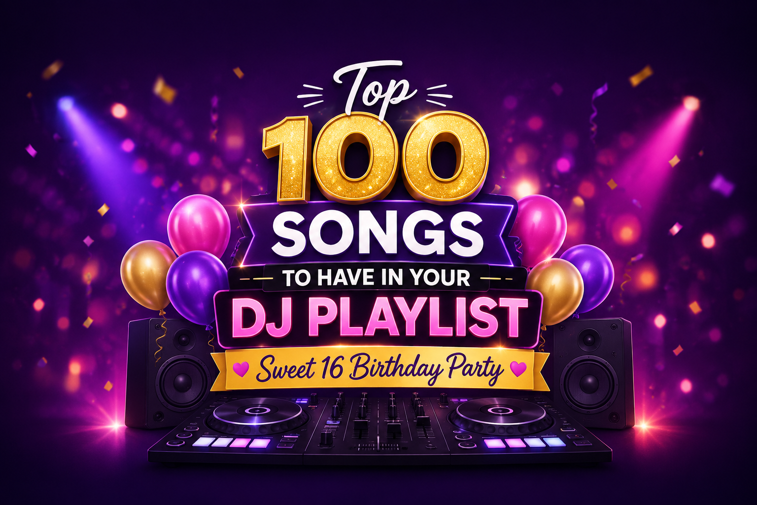 100 Best Songs to Play at a Sweet 16 Birthday Party