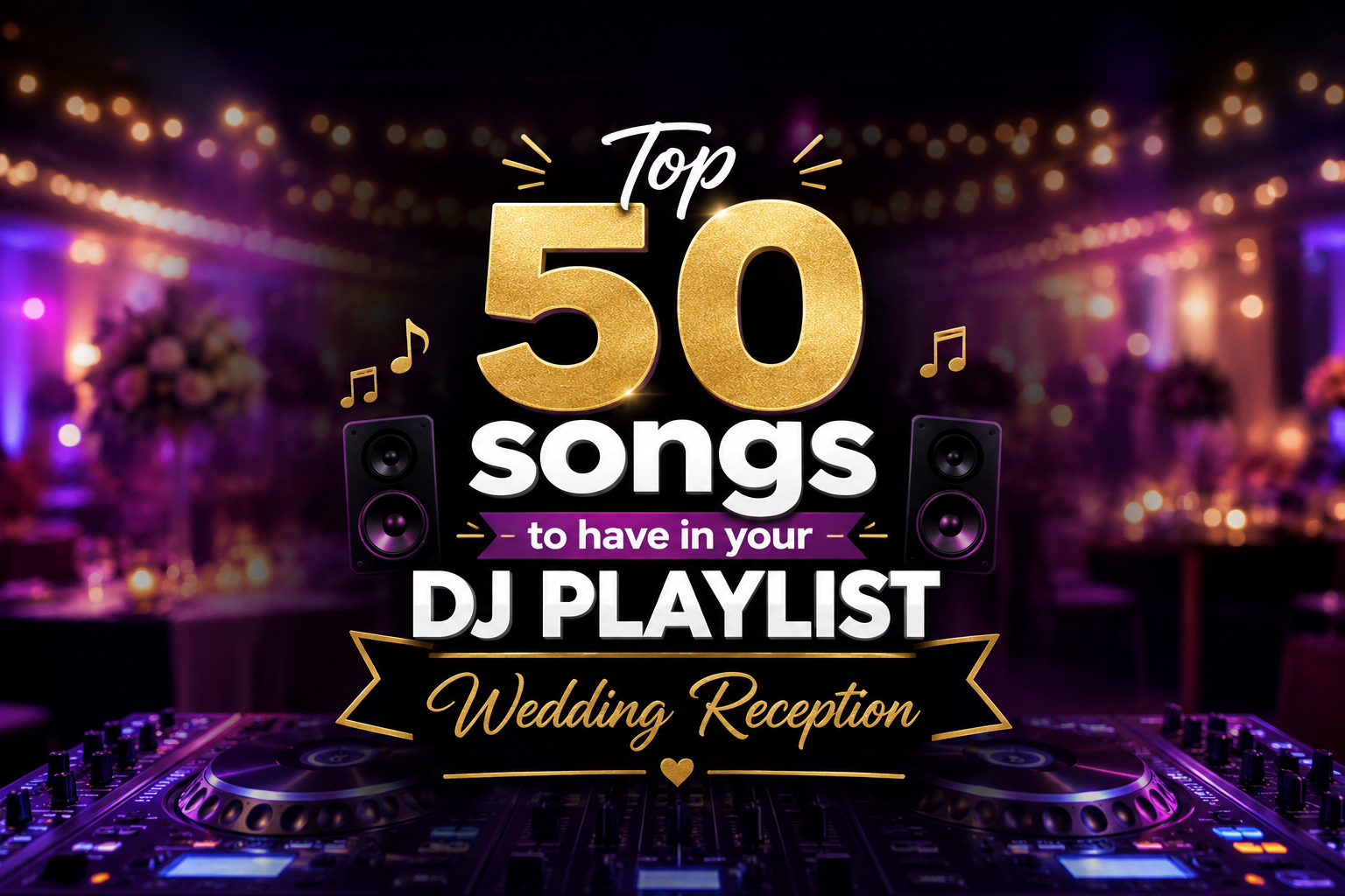 50 Best Songs to Play at a Wedding Reception