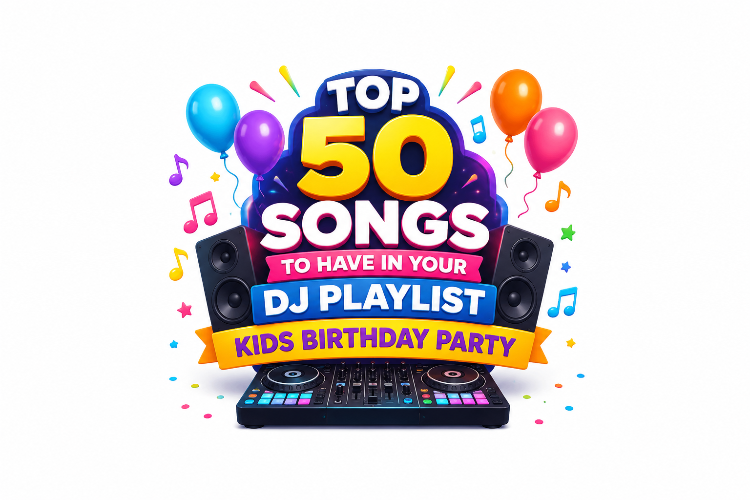 50 Best Songs to Play at a Kids Birthday Party