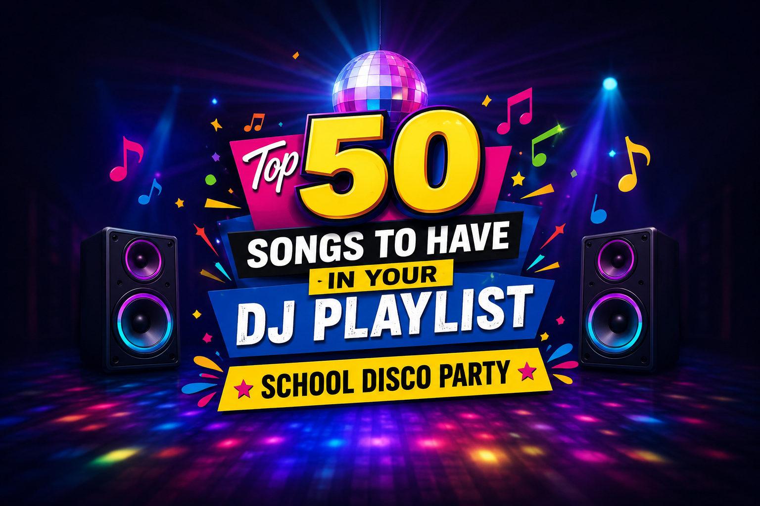 50 Best Songs to Play at a School Disco Party